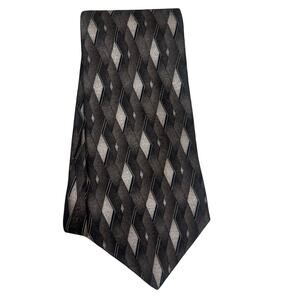 Croft & Barrow Silk Necktie/Tie 58” 
Beautiful Geometric neutral browns